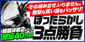 ツカミトレの有料プラン「ほったからし3点勝負」