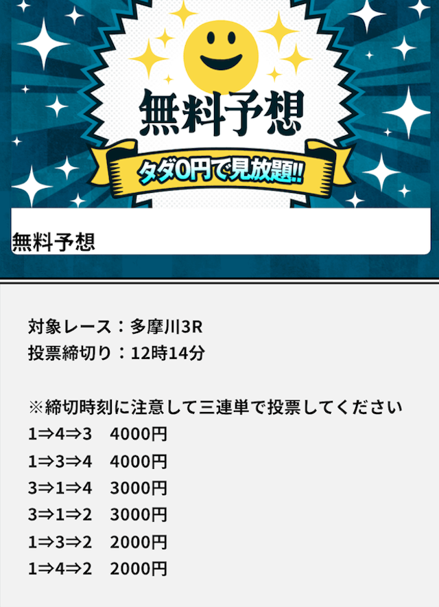 幸せボートレースの無料予想（2025年3月12日）
